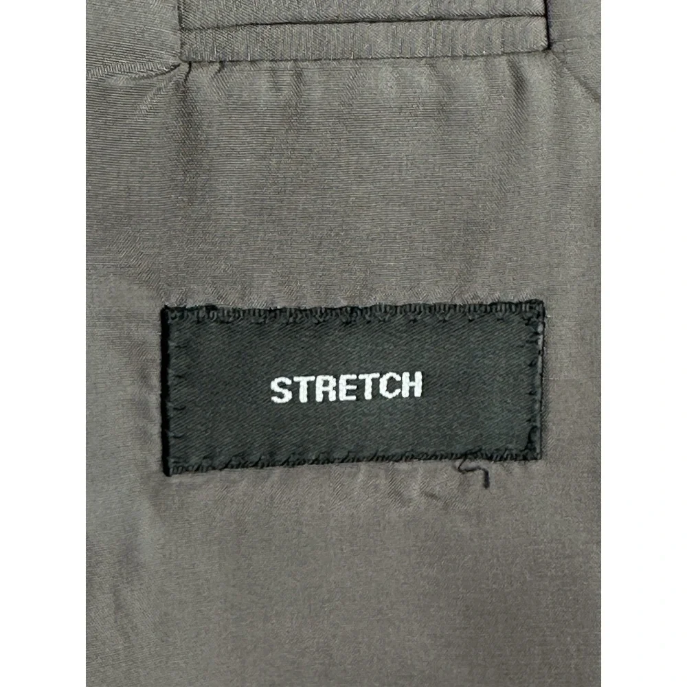 Hugo Boss Suit Jacket 40 L Gray Wool Birdseye Einstein Sigma USA Luxury Designer